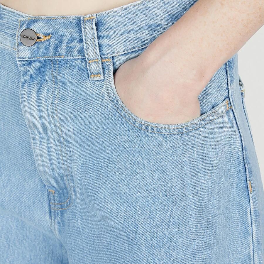 Carhartt WIP W' Brandon Pant Spijkerbroeken Kleding heavy stone wash blue maat: S beschikbare maaten:S - Foto 3