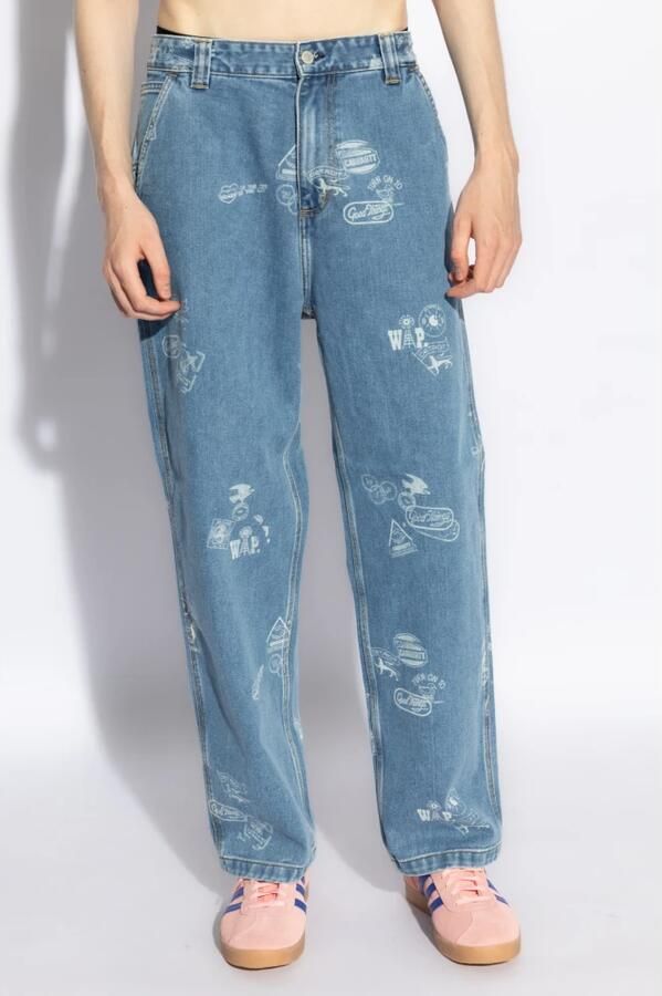 Carhartt Work In Progress Tapered fit jeans in 5-pocketmodel model 'STAMP' - Foto 3