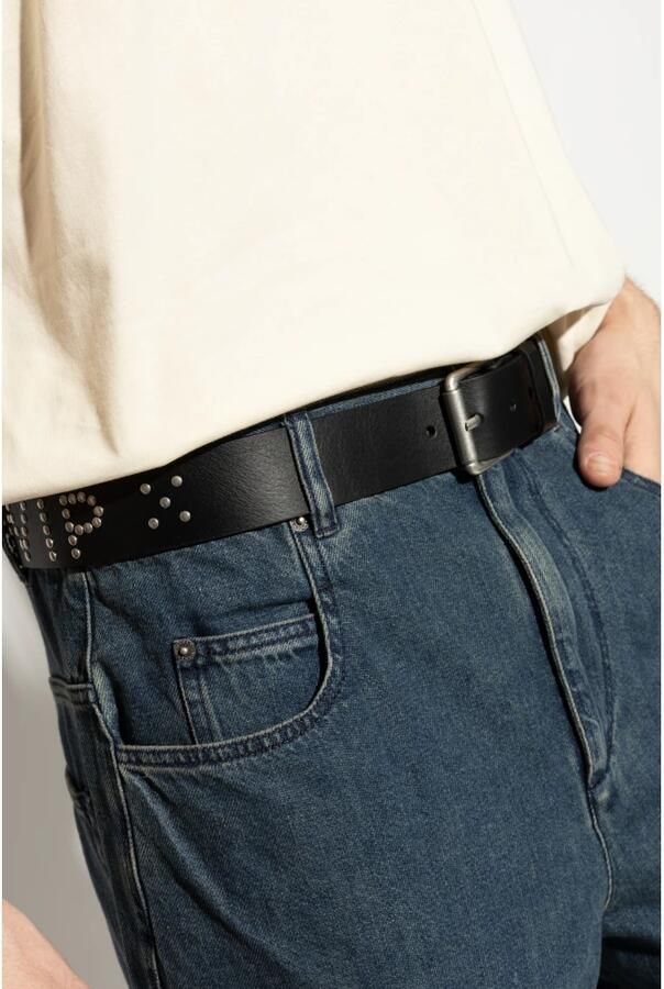 Carhartt Work In Progress Leren riem met doornsluiting model 'STUDS' - Foto 5