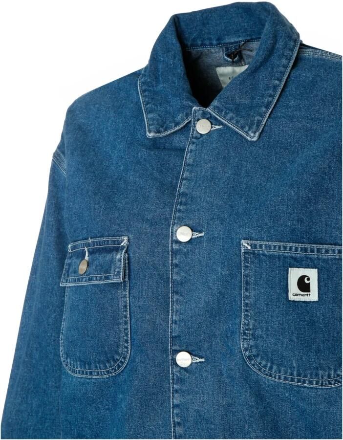Carhartt WIP W' Og Michigan Coat Bomberjacks Kleding stone washed blue maat: L beschikbare maaten:L