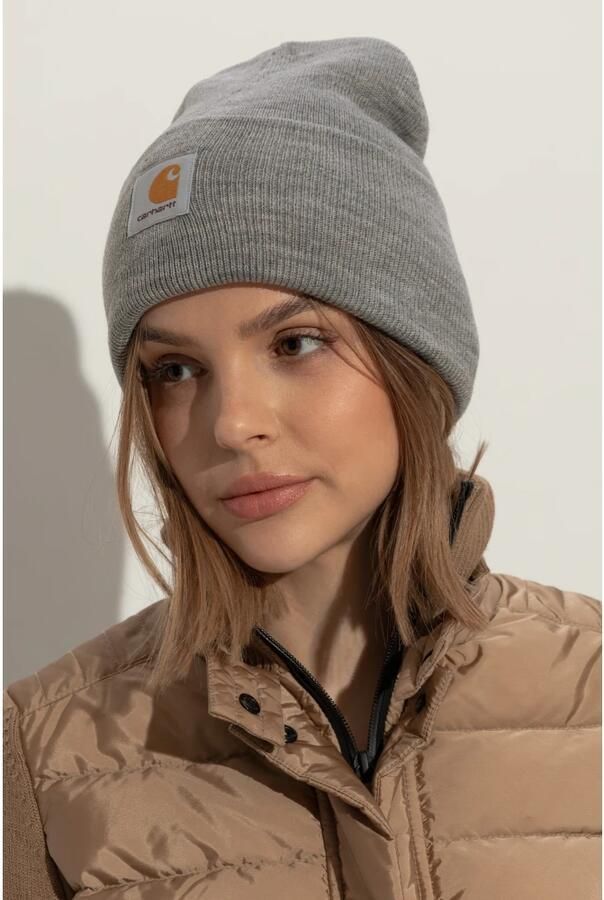 Carhartt Work In Progress Beanie met labelstitching model 'ACRYLIC' - Foto 2