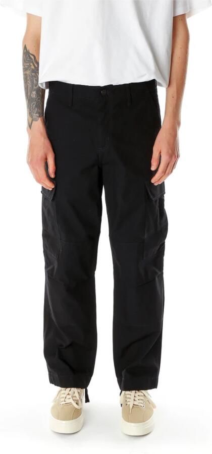 Carhartt WIP Cargo Broek Zwart Ripstop Katoen Ruime Pasvorm Black Heren - Foto 9
