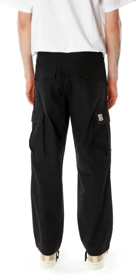 Carhartt WIP Cargo Broek Zwart Ripstop Katoen Ruime Pasvorm Black Heren - Foto 8