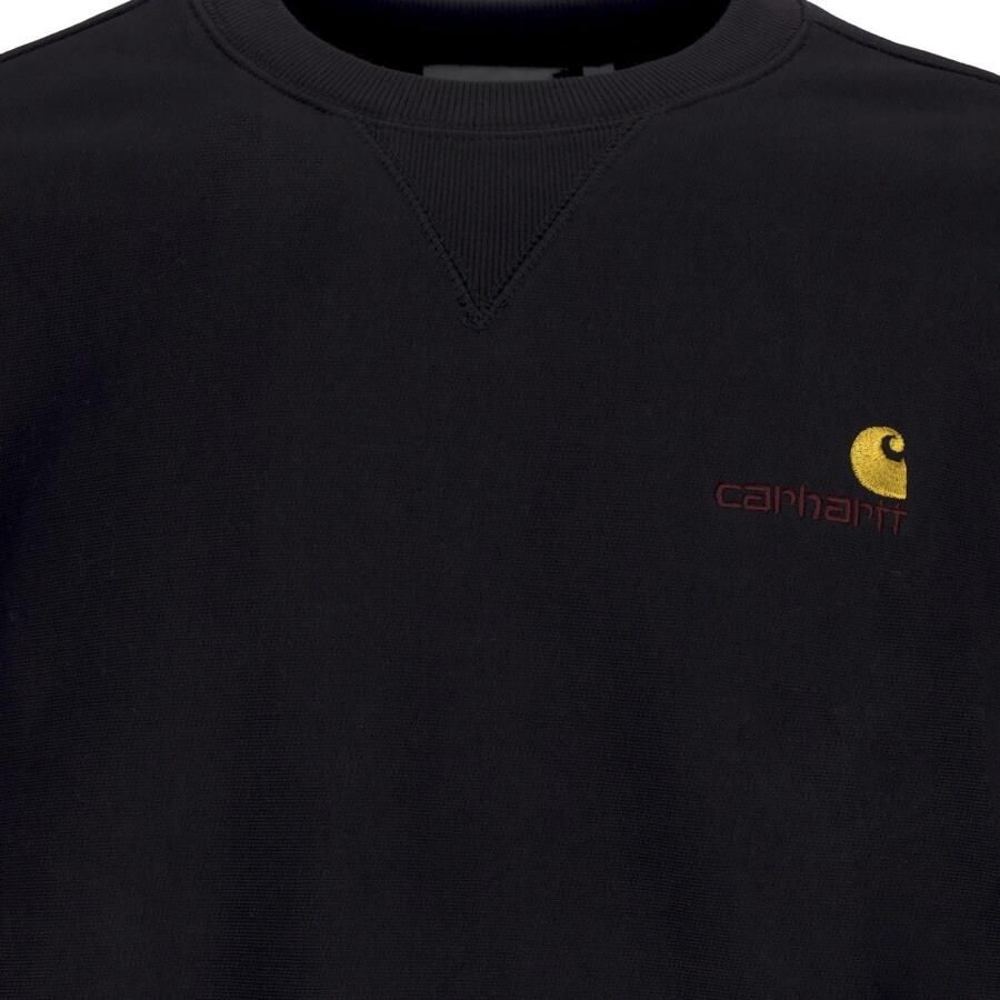 Carhartt WIP American Script Sweatshirt Sweaters Kleding black maat: S beschikbare maaten:S XL