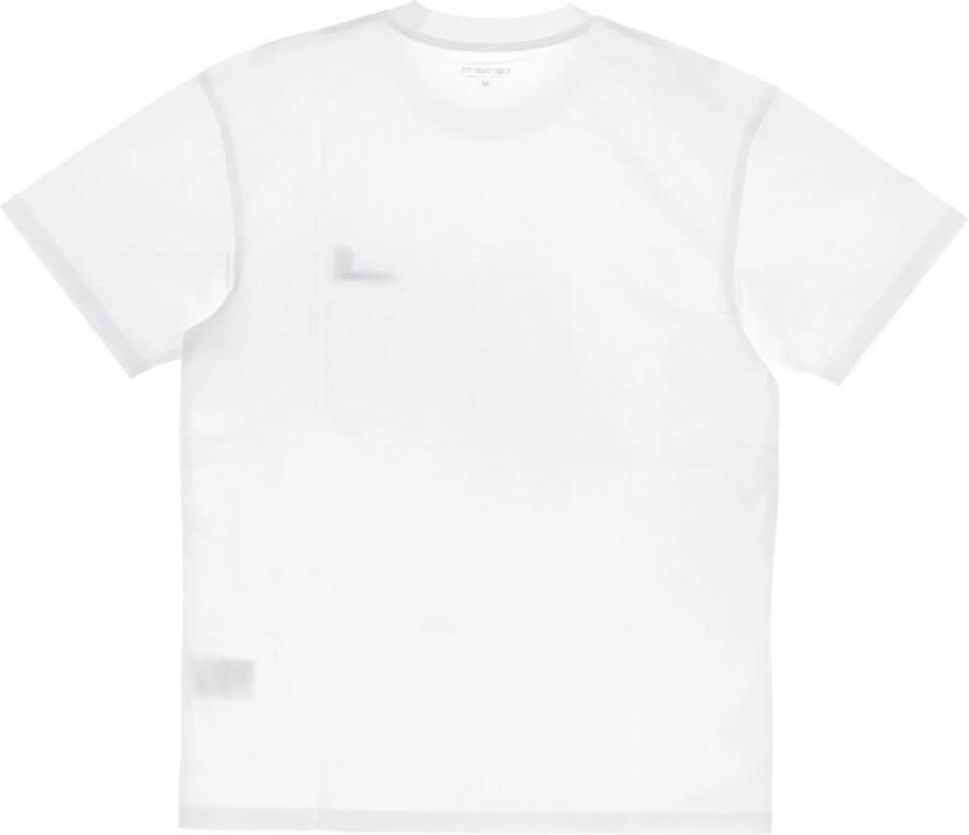 Carhartt WIP Amerikaans Script Wit Organisch Katoenen T-Shirt White Heren - Foto 2