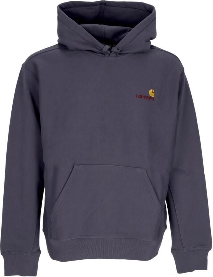 Carhartt WIP Hooded American Script Sweatshirt Zeus Hoodies Heren blau maat: S beschikbare maaten:S M L XL