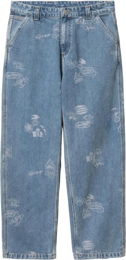 Carhartt Work In Progress Tapered fit jeans in 5-pocketmodel model 'STAMP' - Foto 6