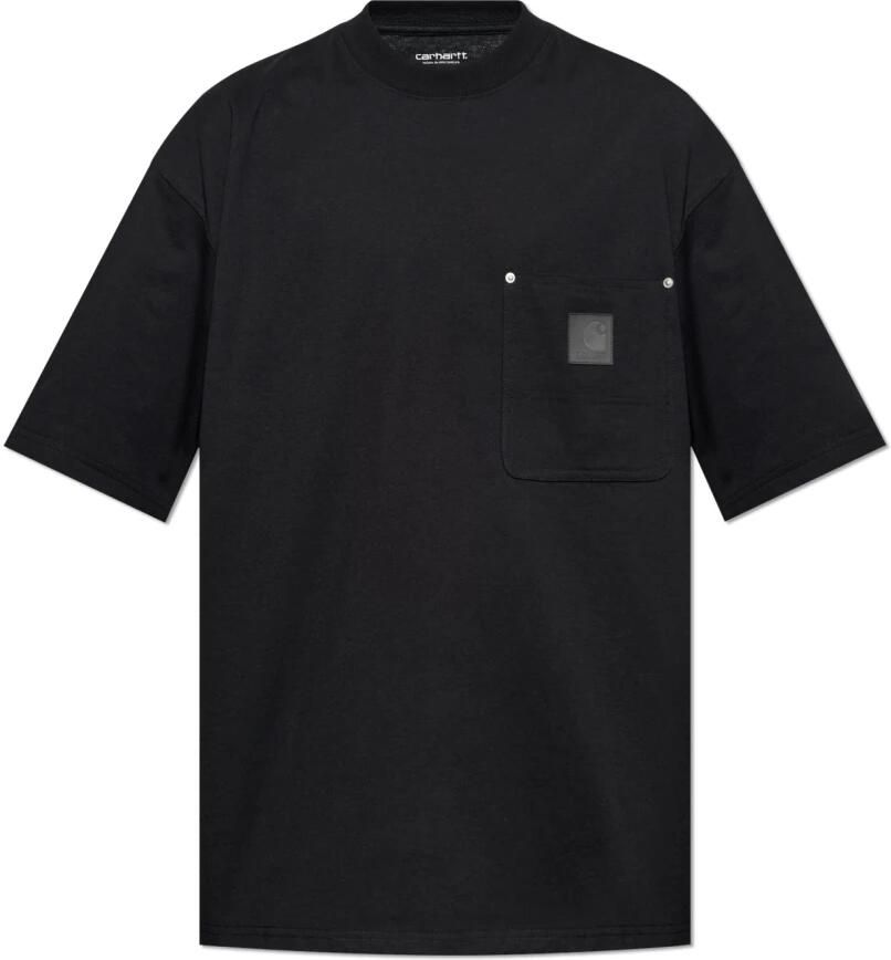 Carhartt WIP T-shirt met Borstzak en Logo Black Heren - Foto 4