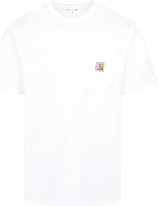 Carhartt WIP Short Sleeve Pocket T-shirt T-shirts Kleding white maat: M beschikbare maaten:S M L - Foto 3