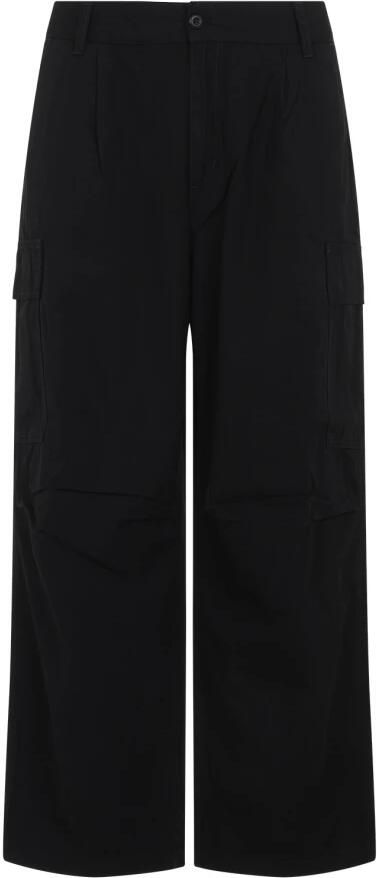 Carhartt WIP Zwarte Broek Comfortabele Stijl Black Heren