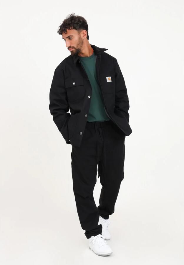 Carhartt Work In Progress Broek van biologisch katoen met elastische band model 'FLINT' - Foto 2