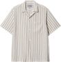Carhartt WIP Short Sleeve Reyes Shirt Korte mouwen Kleding reyes stripe wax black maat: XL beschikbare maaten:L XL - Thumbnail 1