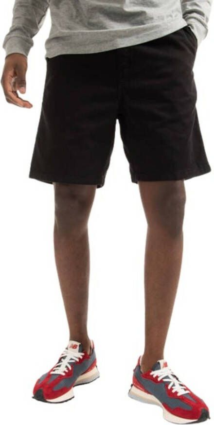 Carhartt WIP Zwarte Katoenen Elastische Taille Shorts Black Heren