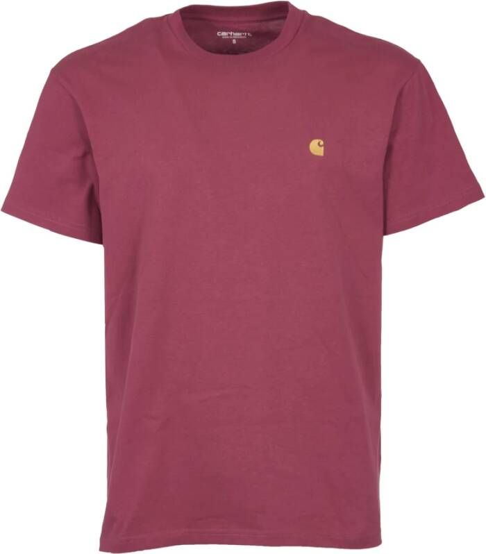 Carhartt WIP Chase T-shirts en Polos Rood Heren