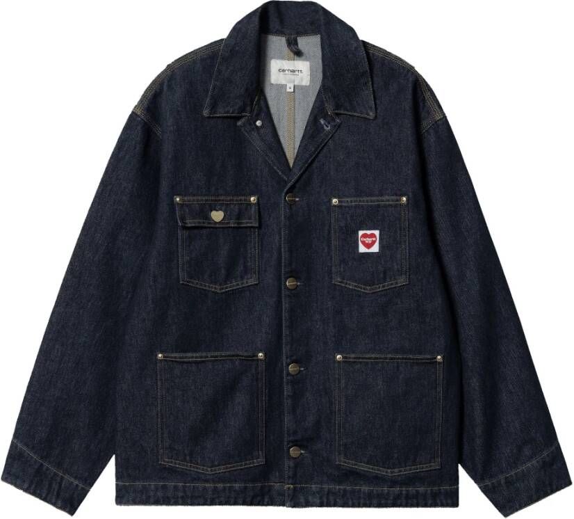 Carhartt WIP Denim Jackets Blauw Heren