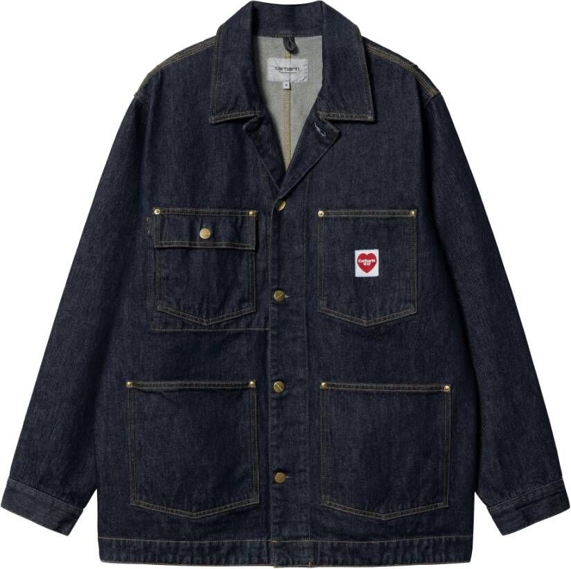 Carhartt WIP Denim Jackets Blauw Heren