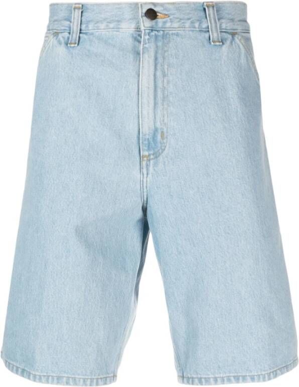 Carhartt WIP Denim Shorts Blauw Heren