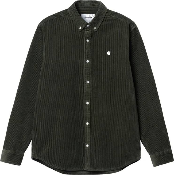 Carhartt WIP Stijlvol en praktisch corduroy overhemd voor heren Green Heren