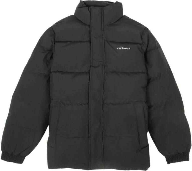 Carhartt WIP Danville Jacket Pufferjassen Kleding black white maat: L beschikbare maaten:M L XL XXL