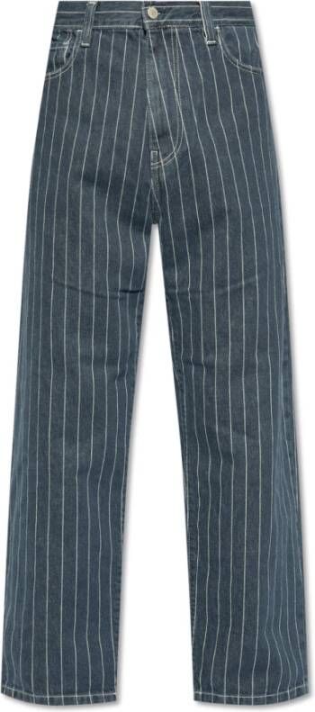 Carhartt WIP Gestreepte jeans Blue Heren