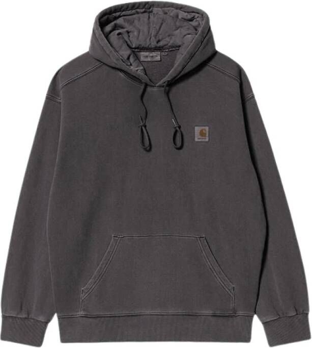 Carhartt WIP Hooded Nelson Sweatshirt Comfortabel en stijlvol Black Heren