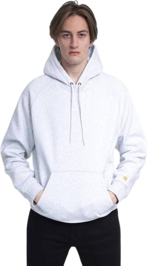 Carhartt WIP Hooded Chase Sweatshirt Comfort Functionaliteit en Stijl Gray Heren