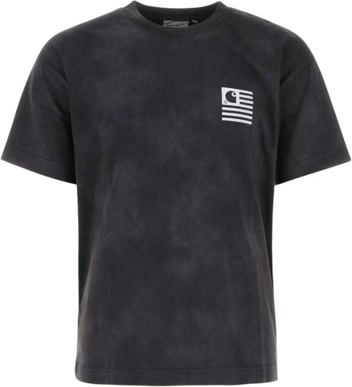 Carhartt WIP Houtskool grijs katoen t-shirt Grijs Heren