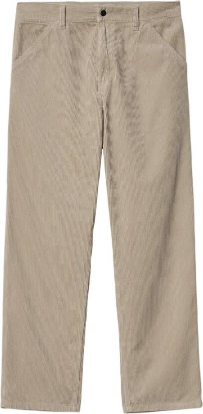 Carhartt WIP Klassieke werkbroek van biologisch katoenen ribfluweel Beige Heren