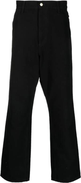 Carhartt WIP Zwarte Straight-Leg Jeans Black Heren