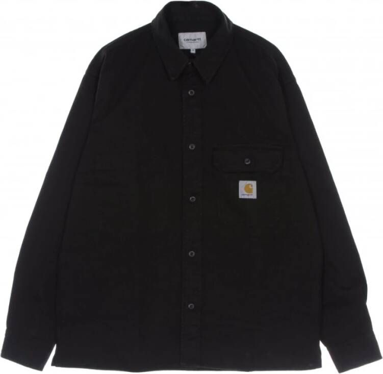 Carhartt WIP Zwarte Shirt Jac Reno Stijl Black Heren