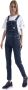 Carhartt WIP Logo-patch dungarees broek Blauw Dames - Thumbnail 1