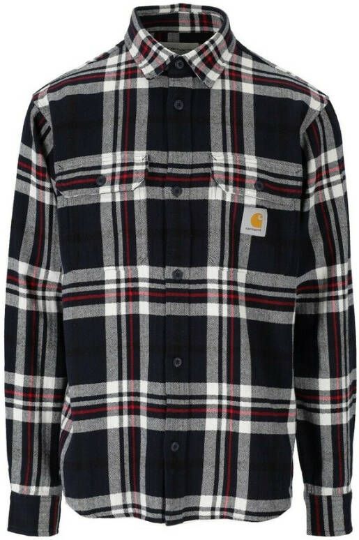 Carhartt WIP Geruite lange mouwen overhemd donkerblauw Blue Heren