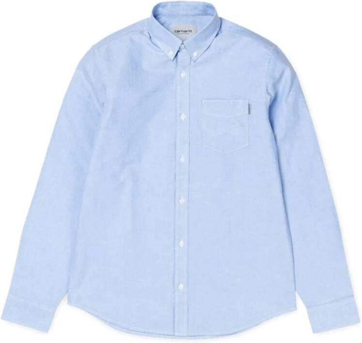 Carhartt WIP Normaal shirt Blauw Heren