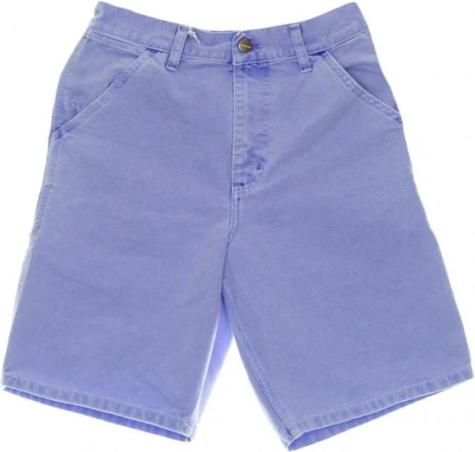 Carhartt WIP pants single knee short Blauw Heren