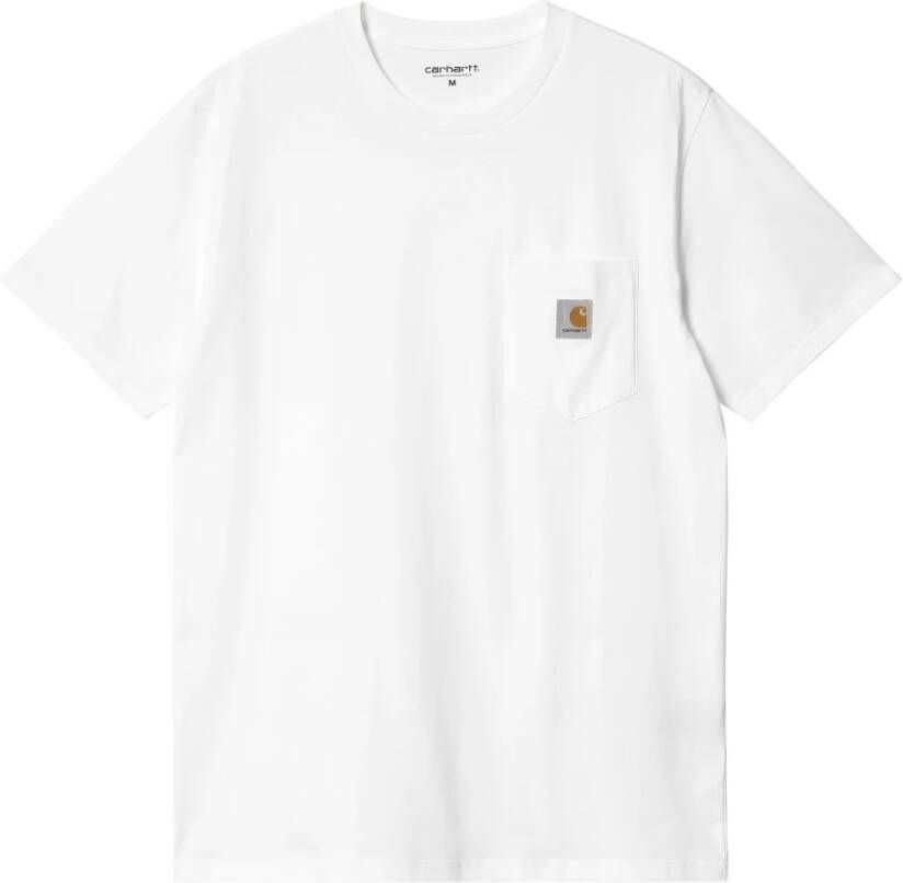 Carhartt WIP Short Sleeve Pocket T-shirt T-shirts Kleding white maat: XL beschikbare maaten:L XL