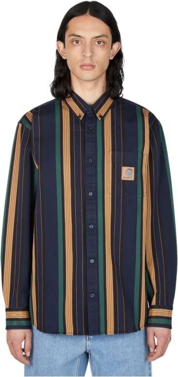 Carhartt WIP Shirts Blauw Heren