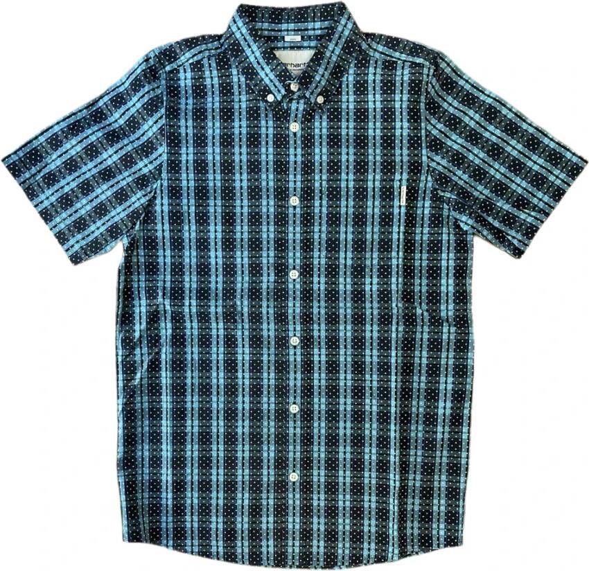 Carhartt WIP Short Sleeve Shirts Blauw Heren
