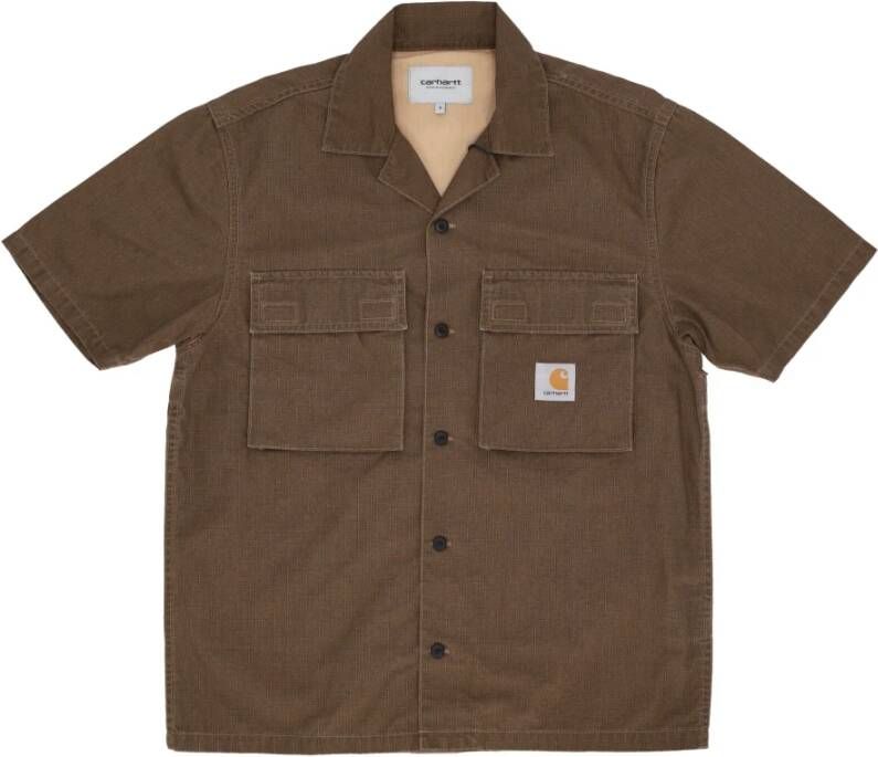 Carhartt WIP Short Sleeve Shirts Bruin Heren