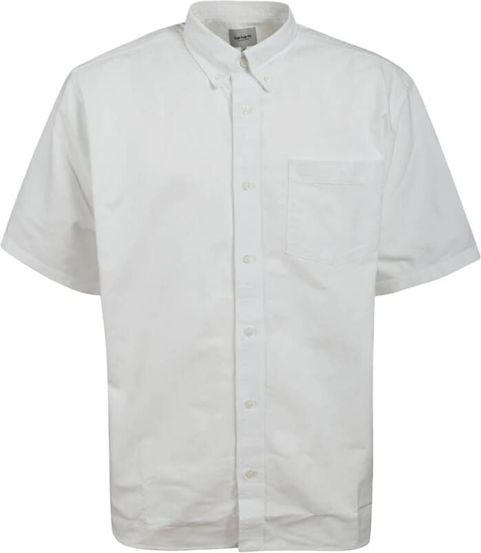 Carhartt WIP Short Sleeve Shirts White Heren