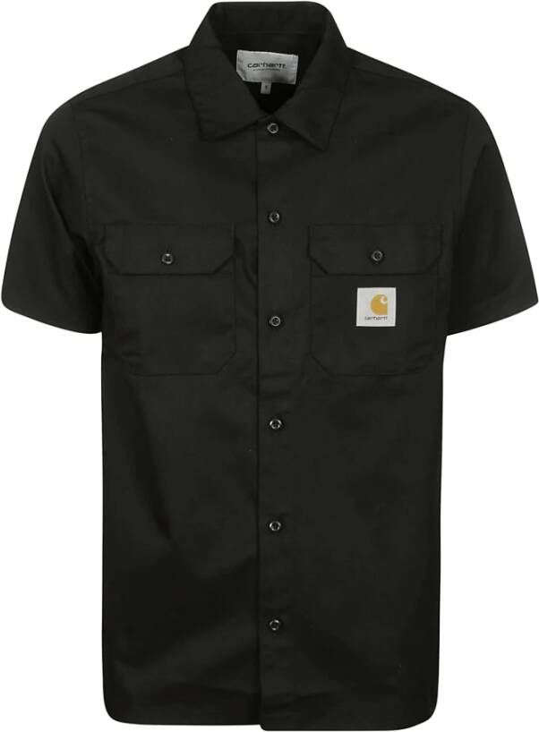 Carhartt WIP Short Sleeve Shirts Zwart Heren