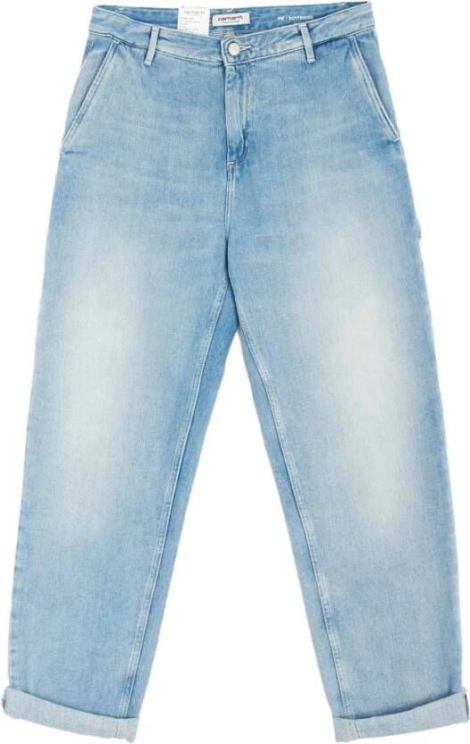Carhartt WIP Straight Jeans Blauw Dames