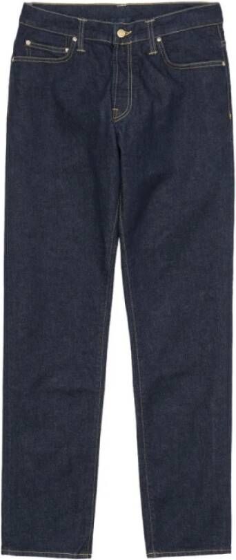 Carhartt WIP Klondike Dark Blue Jeans Blauw Heren
