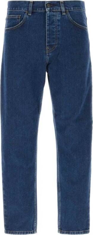 Carhartt WIP Straight Jeans Blauw Heren