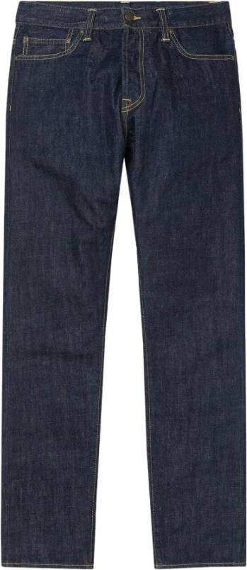 Carhartt WIP Klondike Dark Blue Jeans Blauw Heren