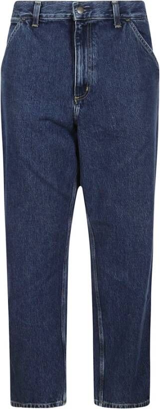 Carhartt WIP Ontspannen rechte pasvorm blauwe jeans Blue Heren