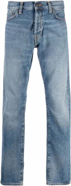 Carhartt WIP Straight Jeans Blauw Heren