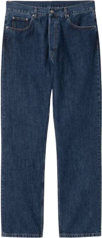 Carhartt WIP Straight Jeans Blauw Heren