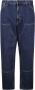 Carhartt WIP Blauwe Jeans Logo Achterkant Knoopsluiting Blue Heren - Thumbnail 2