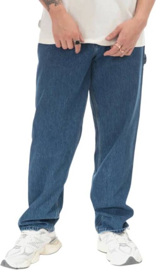 Carhartt WIP Ontspannen rechte pasvorm blauwe jeans Blue Heren