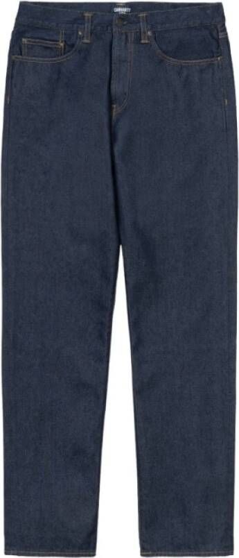 Carhartt WIP Straight Trousers Blauw Heren